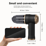 Tuzwa 120W Cordless Handheld Vacuum & Air Blower – Portable Car Vacuum Cleaner with Digital Display, Li-Ion Battery & Washable Filters