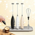 Tuzwa Wireless Electric Milk Frother | Rechargeable Handheld Milk Frother & Foam Maker for Coffee, Lattes, Cappuccinos, Matcha & Baking