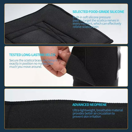 Leg Brace for Sciatic Nerve Pain Relief, Adjustable Hamstring Brace – image 5