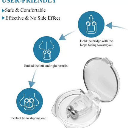 Anti Snoring Device, 2 Pack Magnetic Anti Snoring Nose Clips – image 6