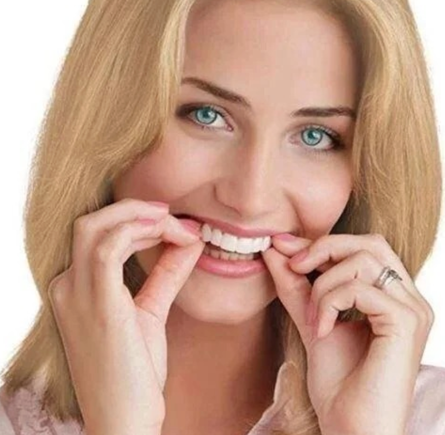 Tuzwa Removable Snap-On Teeth Cover – Reusable Polypropylene Cosmetic Dental Cover with Flexible No-Adhesive Fit
