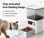 Tuzwa RFID Microchip Pet Feeder – 4.5L Automatic Cat & Dog Feeder with Timed Feeding, Selective Access & Anti-Theft Design