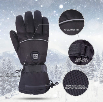 Heated Gloves for Men and Women, Rechargeable Heated Gloves with 3 Heat Settings