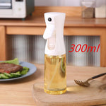 Tuzwa Oil Spray Bottle for Cooking with Adjustable Mist Nozzle – Refillable PP Kitchen Oil Sprayer for Cooking, Baking & Salad