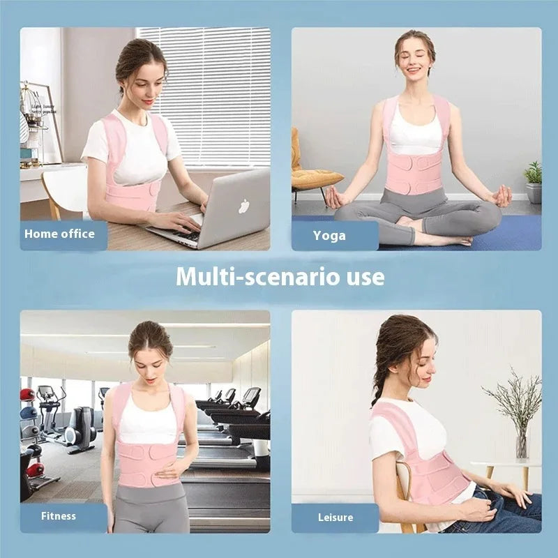 Tuzwa Adjustable Posture Corrector for Men & Women – Lightweight Breathable Upper Back Support Brace for Everyday Posture Support