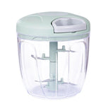 Tuzwa Manual Meat Mincer & Garlic Chopper | Hand Crank Food Processor with Easy Rotate Handle for Meat, Garlic, Vegetables & Nuts