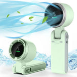 Tuzwa Portable Mini Fan – Rechargeable USB Fan with 5 Speeds, Remote Control & Quiet Operation, Compact Personal Travel Fan for Home, Office & On-the-Go