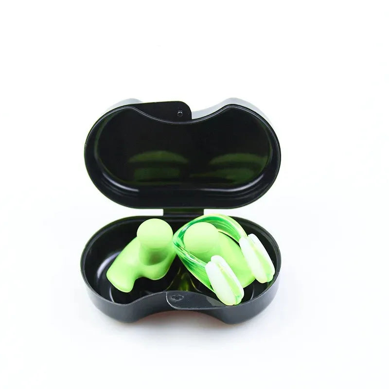Tuzwa Swimming Earplugs – Waterproof Reusable Silicone Ear Plugs for Swimming & Diving, Comfortable Noise Reduction Earplugs