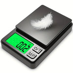 Tuzwa Precision Pocket Scale 1000g x 0.1g | Digital Gram Scale with Backlit LCD for Jewelry, Food, Coffee, Herbs & Travel