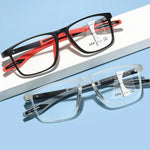 Tuzwa Multifocal Blue Light Reading Glasses for Men & Women – Lightweight Square Computer Readers for Reading & Screen Use