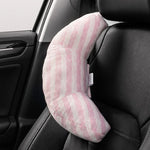 Tuzwa Kids Car Head Support Pillow with Adjustable Strap – Soft Travel Neck Cushion for Children, Road Trips & Car Rides