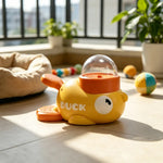 Tuzwa | Interactive Dog Puzzle Slow Feeder Toy | 2-in-1 Treat Dispensing IQ Training Feeder with Cartoon Duck Design for Mental Enrichment