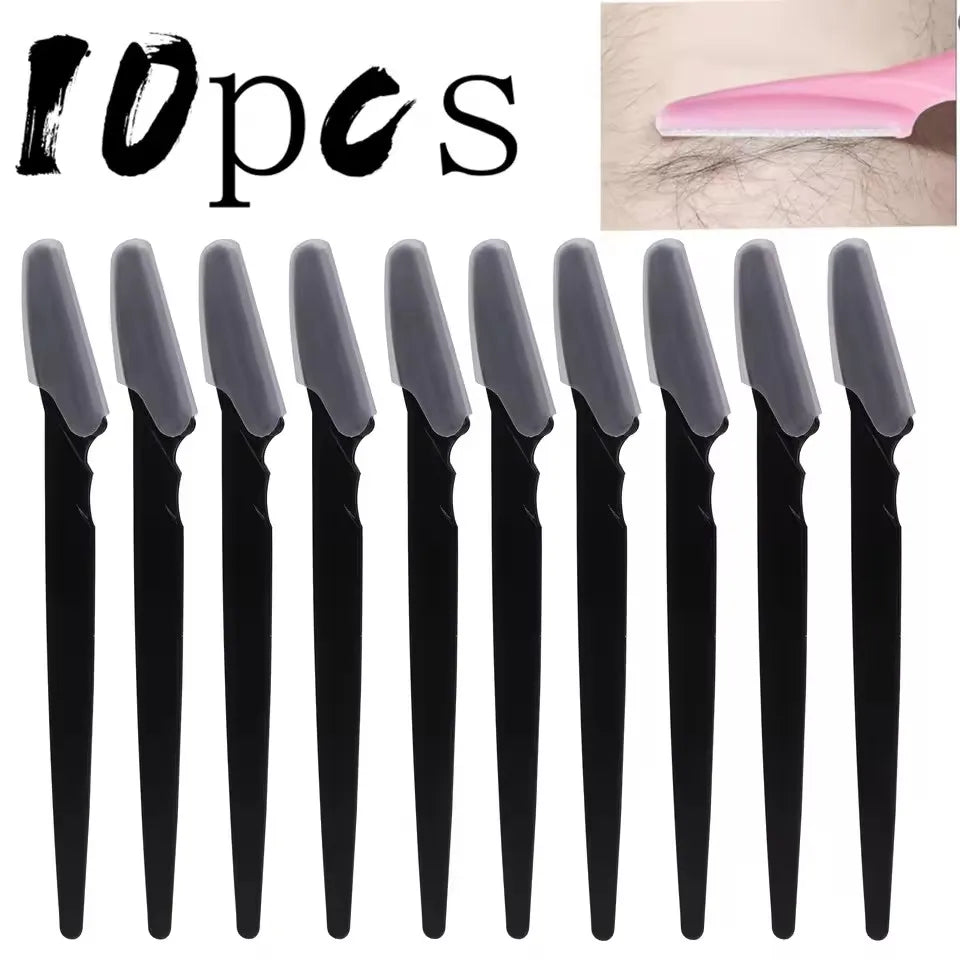 Tuzwa 30-Piece Eyebrow Razor Set – Precision Facial Hair Trimmers with Stainless Steel Safety Blades for Eyebrow Shaping & Grooming