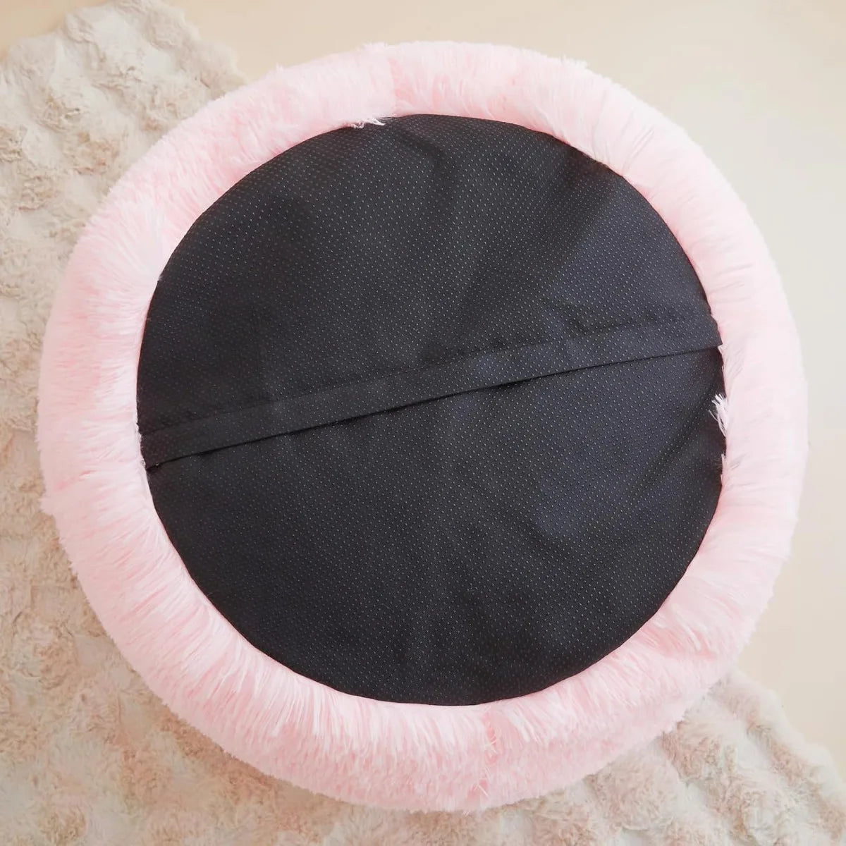 Tuzwa Pink Faux Fur Bean Bag Chair Cover – Soft Plush Beanbag Cover for Kids, Teens, Bedroom, Playroom & Cozy Room Decor