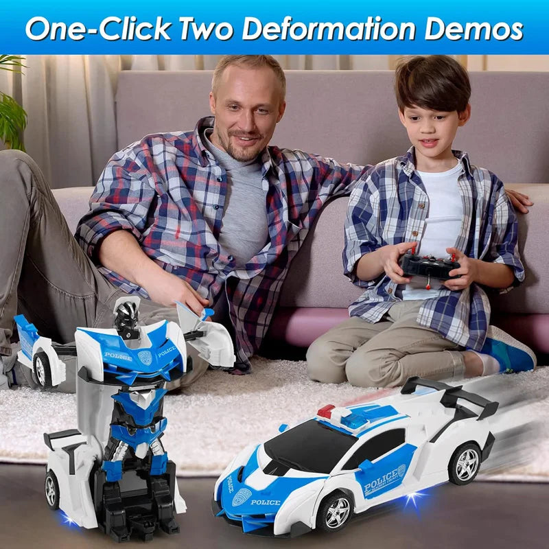 Tuzwa Transforming RC Car – 2-in-1 Remote Control Sports Car with Transforming Design, Electric Operation & Ready-to-Go Play
