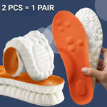 Tuzwa 4D Sports Insoles with Arch Support – Shock-Absorbing EVA Shoe Inserts, Lightweight Anti-Slip Cushioned Insoles for Athletic Shoes