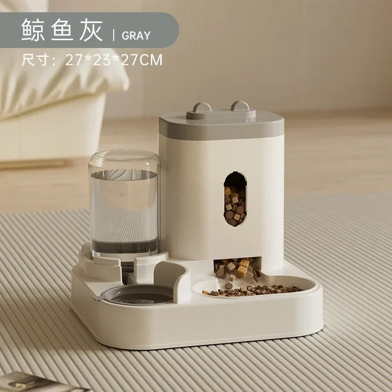 Tuzwa Automatic Dog feeder & Water Dispenser | Large Capacity Food Storage & Drinking Station for Cats & Dogs