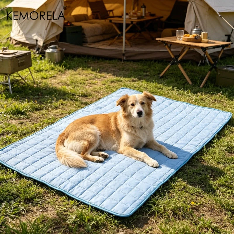Tuzwa Extra Large Dog Cooling Mat – Breathable XL Pet Bed Mat, Machine Washable Summer Cooling Bed for Large Dogs & All Breeds