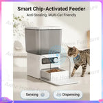 Tuzwa RFID Microchip Pet Feeder – 4.5L Automatic Cat & Dog Feeder with Timed Feeding, Selective Access & Anti-Theft Design