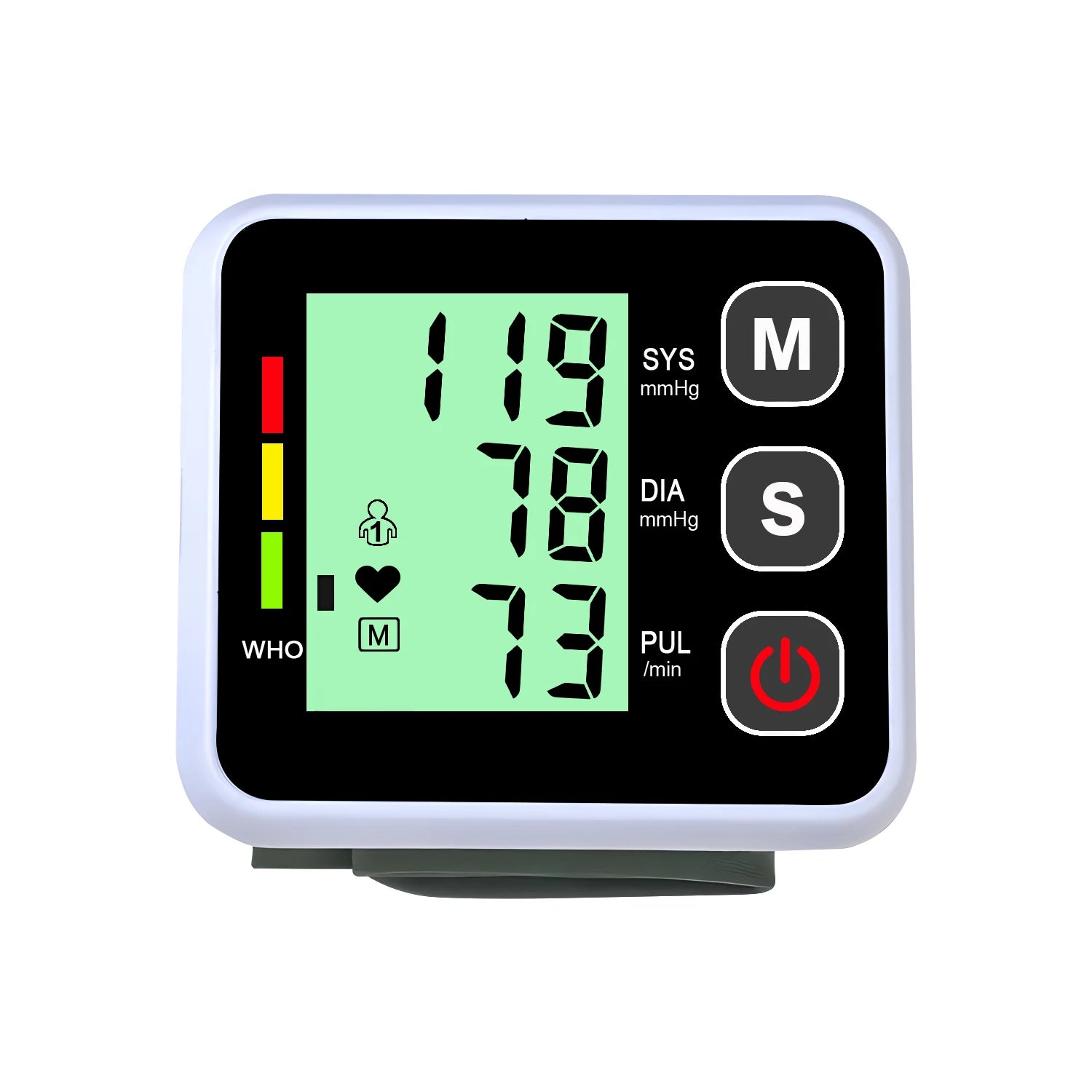 Tuzwa Digital Blood Pressure Monitor with Automatic Cuff – LCD BP Monitor for Home Blood Pressure & Pulse Readings
