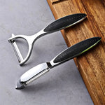 Tuzwa 2-in-1 Stainless Steel Vegetable Peeler & potato peeler | Ergonomic Multi-Purpose Kitchen Tool for Peeling, Grating & Food Preparation