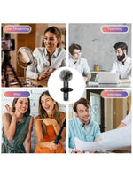 Tuzwa Wireless Lavalier Microphone – Mini Clip-On Lapel Mic with Transmitter, Built-In Battery for Mobile Video Recording, Streaming & Content Creation