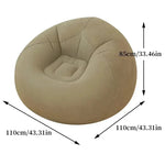 Tuzwa Large Inflatable Sofa Chair – Portable PVC Lounge Chair, Comfortable Inflatable Lounger for Bedroom, Living Room, Patio & Relaxation