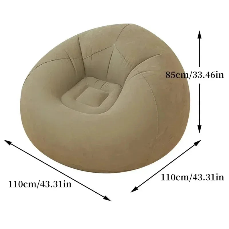 Tuzwa Large Inflatable Sofa Chair – Portable PVC Lounge Chair, Comfortable Inflatable Lounger for Bedroom, Living Room, Patio & Relaxation