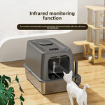 Tuzwa Automatic Self-Cleaning Cat Litter Box | Quiet Smart Cat Toilet with Deodorizer & Rechargeable Design