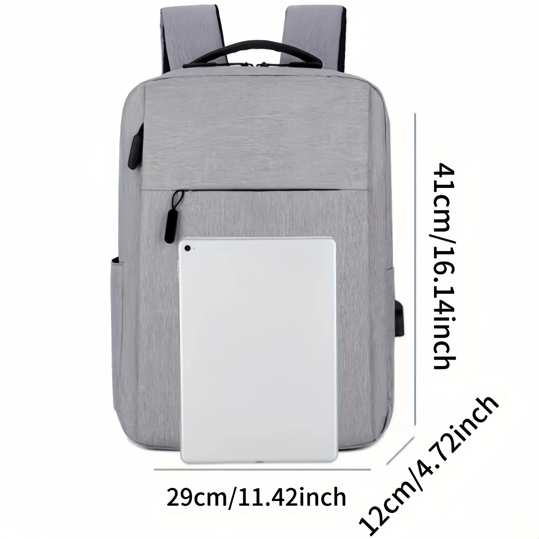 Tuzwa 15.6-Inch Laptop Backpack with USB Charging Port – Lightweight Computer Backpack with Padded Laptop Compartment for Work & Travel