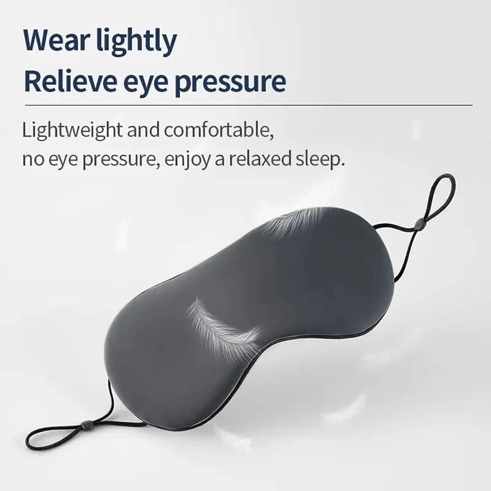 Tuzwa Silk Sleep Eye Mask with Adjustable Fit – Warm & Cool Reusable Sleeping Mask, Soft Lightweight Travel Eye Cover for Rest & Relaxation