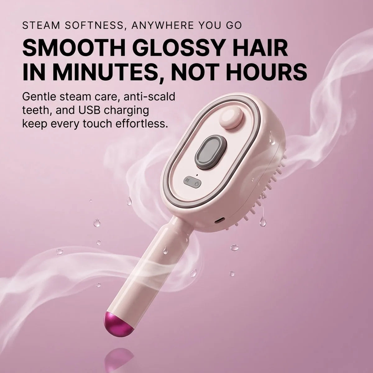 Tuzwa Detangling Hair Comb with Fine & Wide Teeth – Lightweight Durable Plastic Styling Comb with Comfortable Grip for Travel & Daily Hair Care