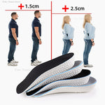 Tuzwa Height Increase Insoles 1–3cm with Arch Support – Breathable Shock-Absorbing Shoe Lifts for Flat Feet & Everyday Comfort