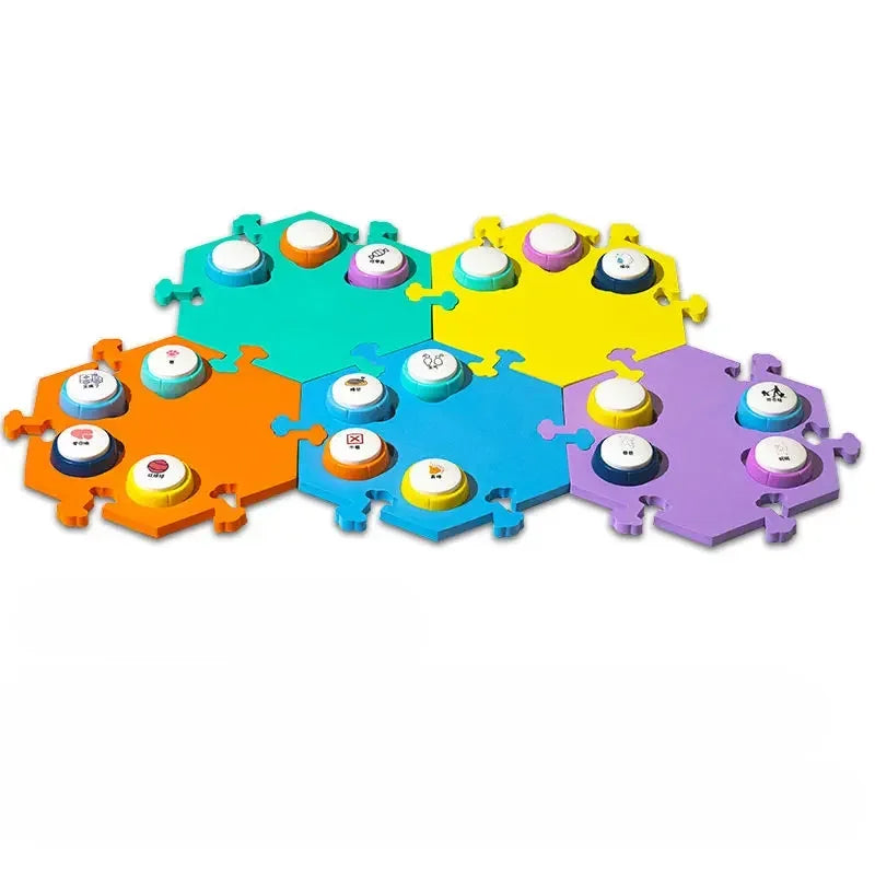 Tuzwa | Recordable Dog Talking Buttons | Interactive Pet Communication Training Button Set with Voice Recording for Smarter Dog Learning