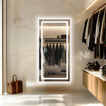 Tuzwa Bluetooth LED Bathroom Mirror 100x60cm – Anti-Fog Lighted Vanity Mirror with Modern Design