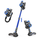 Tuzwa Cordless Vacuum Cleaner – 28KPa Powerful 6-in-1 Stick Vacuum with HEPA Filter, 30–59 Min Runtime for Pet Hair & Hard Floors