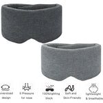 Tuzwa 100% Cotton Sleep Mask with Adjustable Strap – Soft Light Blocking Eye Mask for Sleeping, Travel, Naps & Relaxation