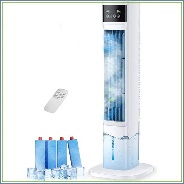 Tuzwa 3-in-1 Portable Evaporative Air Cooler – Quiet Cooling Fan with 24-Hour Timer, 220V AC for Home & Office