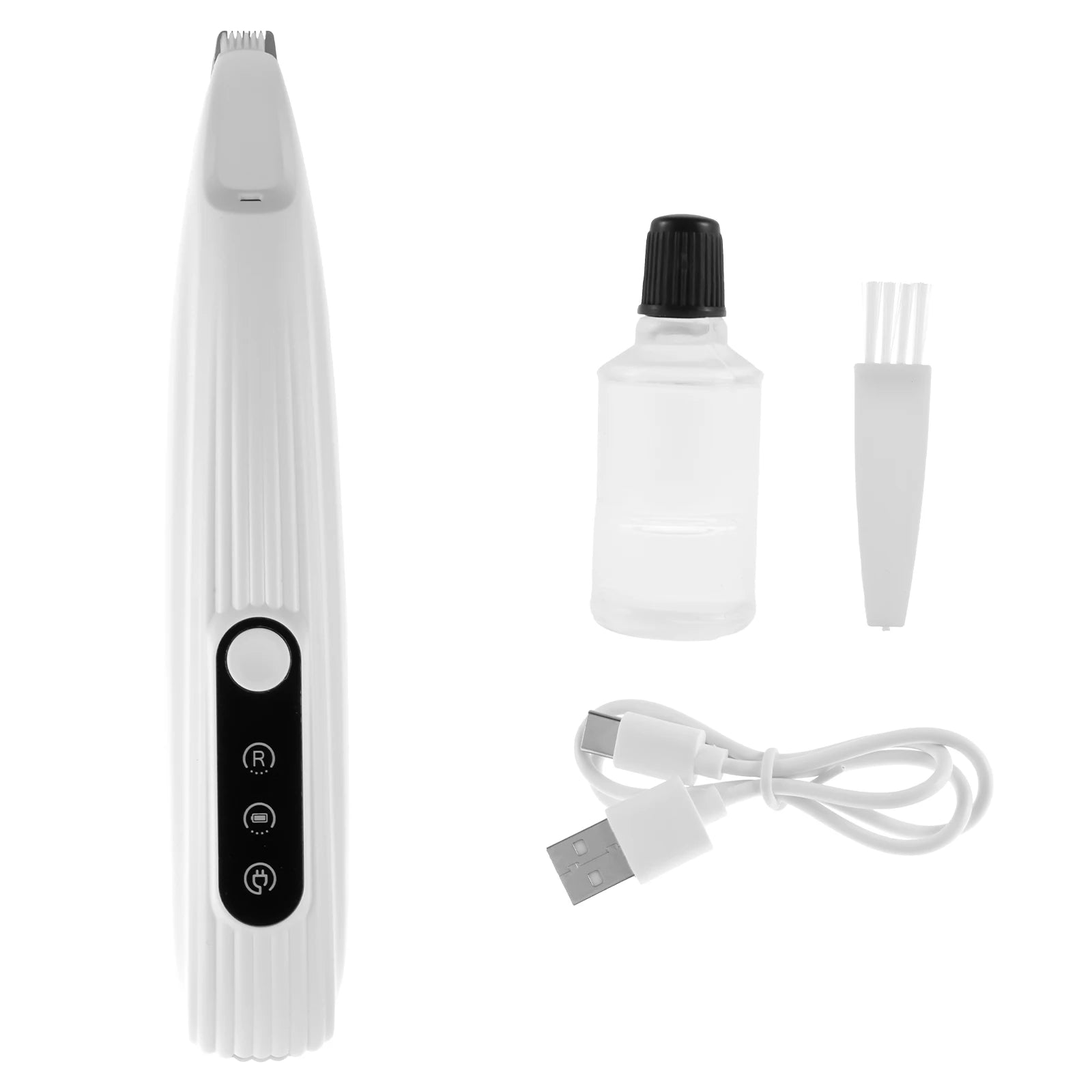 Tuzwa Dog Paw Trimmer with LED Light – Low Noise Cordless Pet Hair Trimmer, Rechargeable Waterproof Grooming Clippers for Dogs & Cats