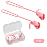 Tuzwa Swimming Ear Plugs – Waterproof Reusable Silicone Earplugs with Noise Reduction, Comfortable Swim Ear Plugs for Pool & Water Sports