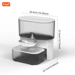 Tuzwa Automatic Cat Water Dispenser – Timed Pet Water Fountain with Fresh Water Flow & Wastewater Separation for Cats & Small Dogs