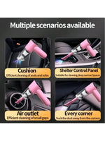 Tuzwa 12V Handheld Car Vacuum Cleaner – Powerful Suction Portable Auto Vacuum with LED Light, Washable Filter & Quiet Operation