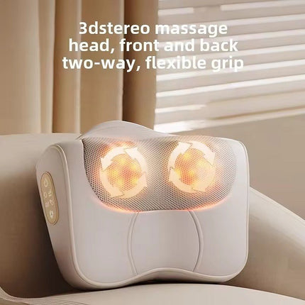 Neck Massager with Heat, Shiatsu Massager Pillow with 20 Rotating Heads