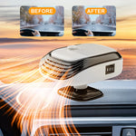 Tuzwa 12V Portable Car Heater & Windshield Defroster – 120W Fast Heating Car Defogger Fan with Cigarette Lighter Plug for Cars, Trucks & SUVs