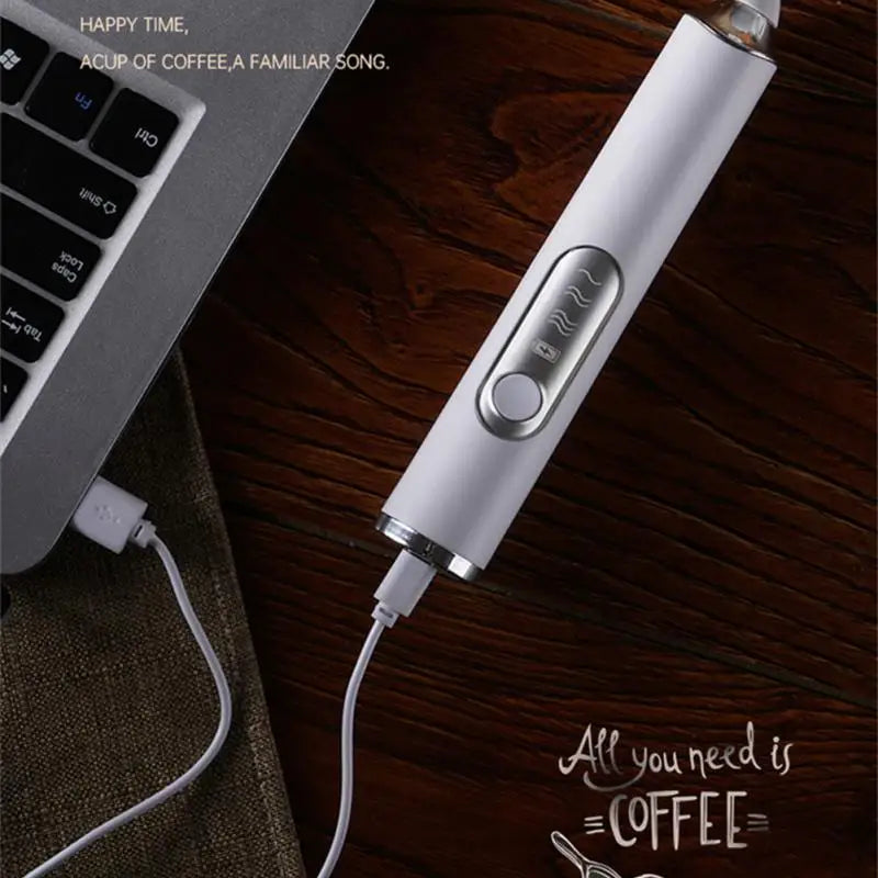 Tuzwa Wireless Electric Milk Frother & Egg Beater | USB Rechargeable Handheld Milk Frother for Coffee, Latte, Cappuccino & Matcha