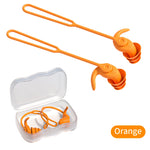 Tuzwa Swimming Ear Plugs – Waterproof Reusable Silicone Earplugs with Noise Reduction, Comfortable Swim Ear Plugs for Pool & Water Sports