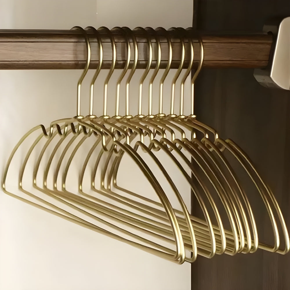 Seamless Clothes Hanger Set with Non-Bulge Design | 10-Piece Set for Neat Wardrobe Organization 0