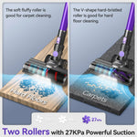 Tuzwa Cordless Vacuum Cleaner – 28KPa Powerful 6-in-1 Stick Vacuum with HEPA Filter, 30–59 Min Runtime for Pet Hair & Hard Floors