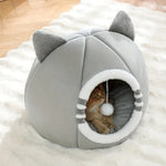 Tuzwa Cat Cave Bed – Plush Enclosed Cat Nest with Soft Mat & Removable Washable Cover, Cozy Hideaway Bed for Cats