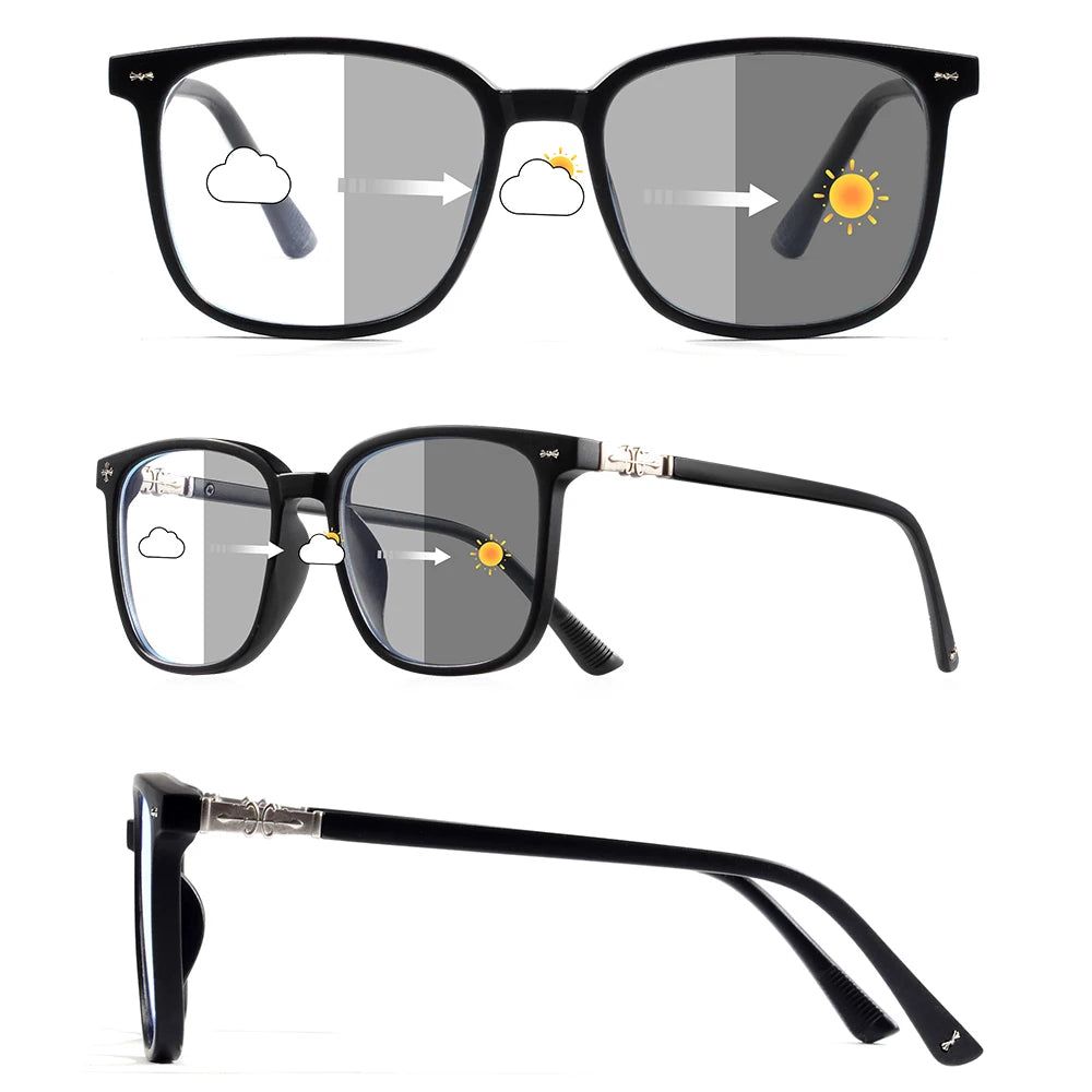 Tuzwa Photochromic Sunglasses for Men & Women – UV400 Lightweight Outdoor Sunglasses for Driving, Cycling & Travel